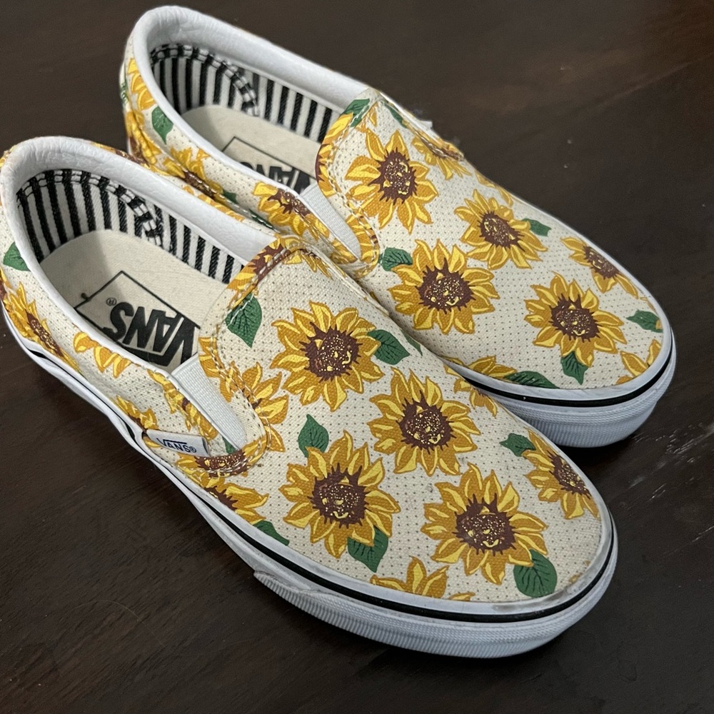 Sunflower Slip On Vans